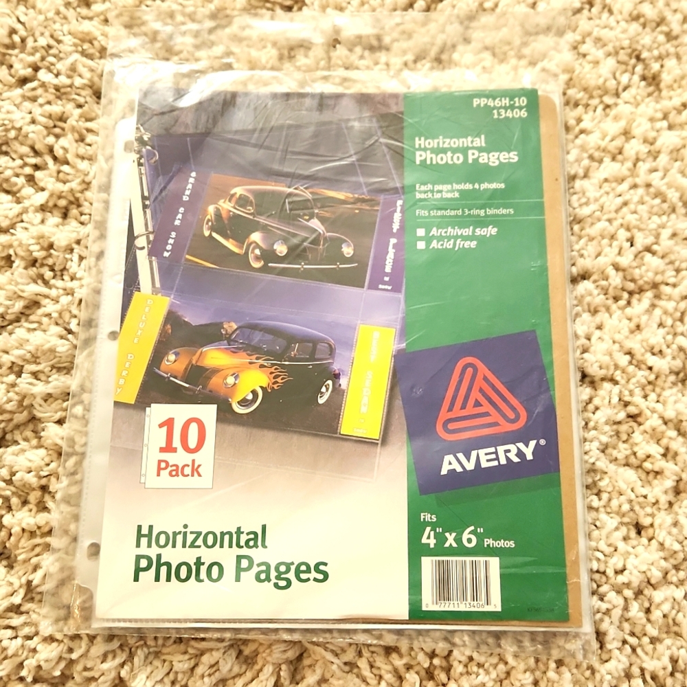 Avery PP46H - 10 Pack Horizontal Photo Pages